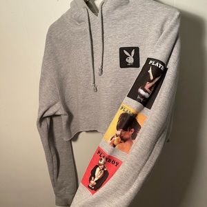 Playboy cropped hoodie